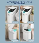 Smart Touchless Trash Can With Automatic Adsorption Bagging Z35  Only today Free Black Trash Bag 10 Rolls