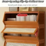 Mega Deal Rush​  Only $6.99 DIY Bamboo Bookshelve. 30cm Deep Bookshelf. ABS Engineering Plastic Flip Bookcase with Dustproof Back Panel. Display Cabinet for Corridor. Living Room and Bedroom