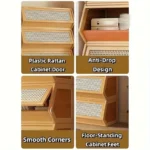 Mega Deal Rush​  Only $6.99 DIY Bamboo Bookshelve. 30cm Deep Bookshelf. ABS Engineering Plastic Flip Bookcase with Dustproof Back Panel. Display Cabinet for Corridor. Living Room and Bedroom