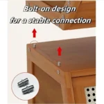 Mega Deal Rush​  Only $6.99 DIY Bamboo Bookshelve. 30cm Deep Bookshelf. ABS Engineering Plastic Flip Bookcase with Dustproof Back Panel. Display Cabinet for Corridor. Living Room and Bedroom